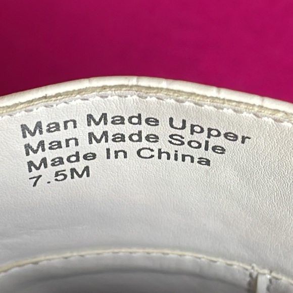 EUC Rampage Brady Mule White Crocodile Embossed Women’s Size 7.5 - Picture 7 of 8